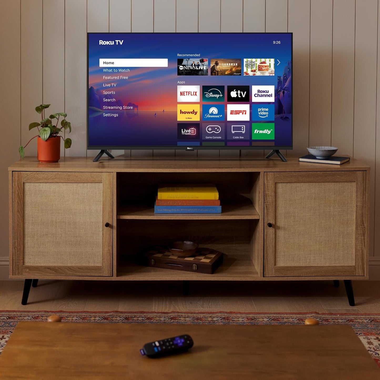 Roku Smart TV 2026 – 40-Inch Select Series, 1080p Full HD TV – Roku TV with Voice Remote – Flat Screen LED Television with Wi-Fi for Streaming Live Local News Sports & Movies, Bluetooth Headphone Mode